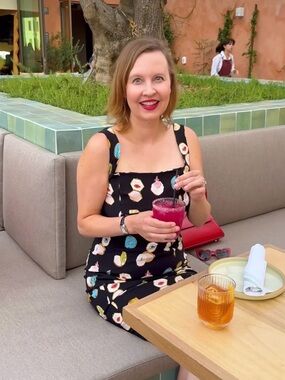 NWT $168 Anthropologie x Maeve Fitted Square-Neck Mini Dress: Danielle Kroll XXS